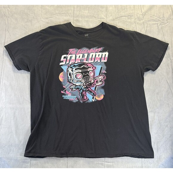 Guardians Of The Galaxy Starlord Funko TShirt Men's 2XL Disney Marvel Black - Picture 1 of 5
